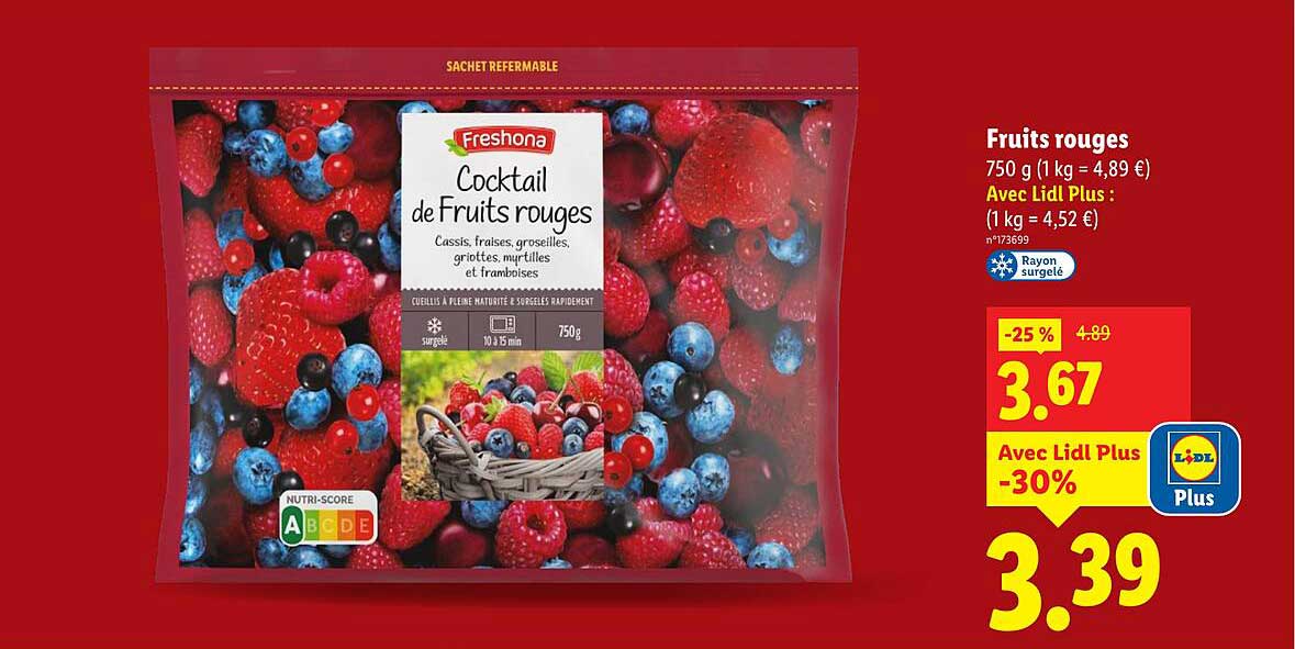 Cocktail de Fruits rouges