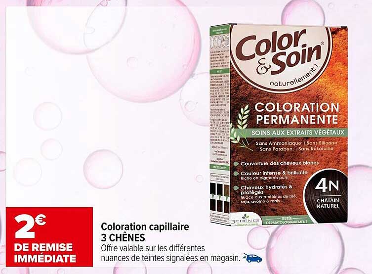 Coloration capillaire 3 CHÊNES
