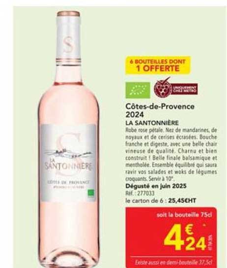 Côtes-de-Provence 2024 LA SANTONNIÈRE