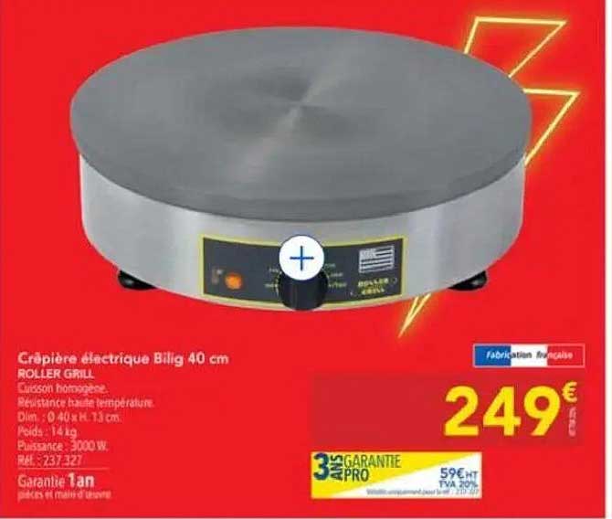 Crêpière électrique Bilig 40 cm