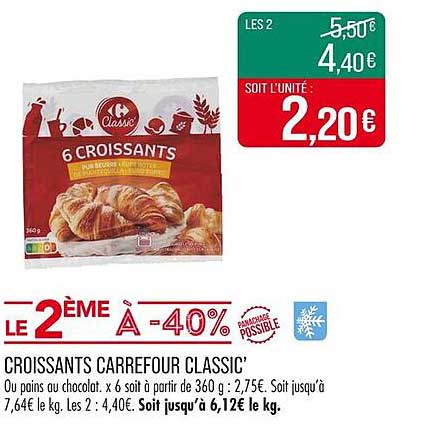 CROISSANTS CARREFOUR CLASSIC’