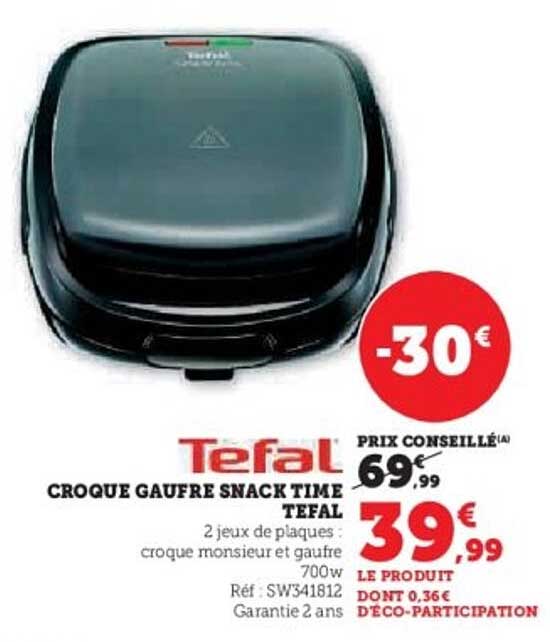 CROQUE GAUFRE SNACK TIME TEFAL