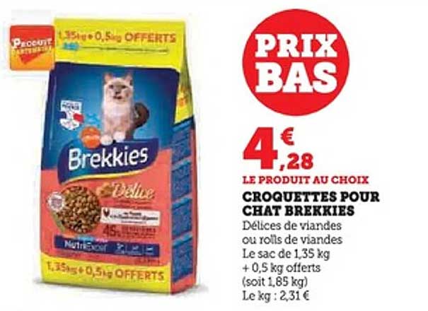 CROQUETTES POUR CHAT BREKKIES