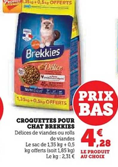 CROQUETTES POUR CHAT BREKKIES