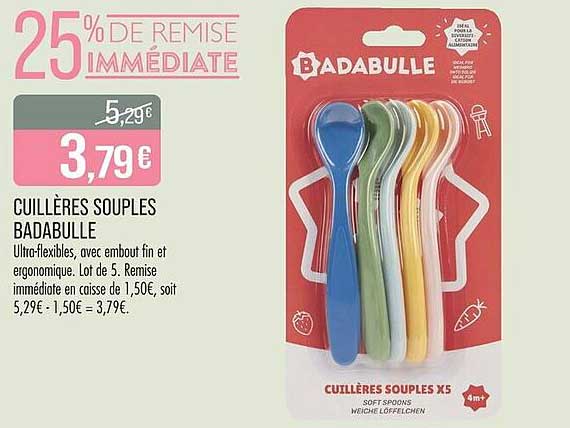 CUILLÈRES SOUPLES BADABULLE