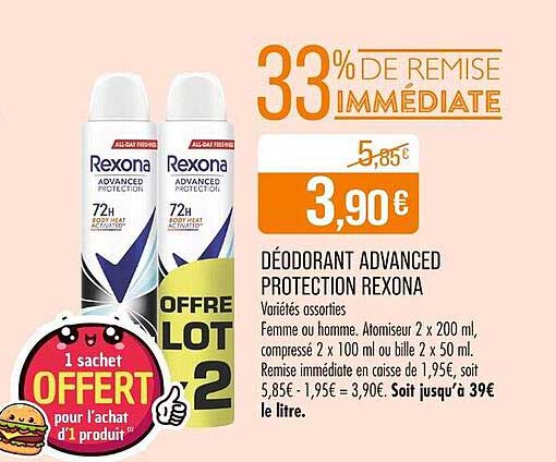 Déodorant Advanced Protection Rexona