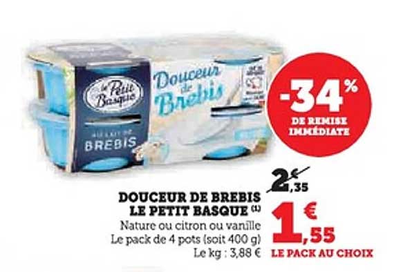 DOUCEUR DE BREBIS LE PETIT BASQUE