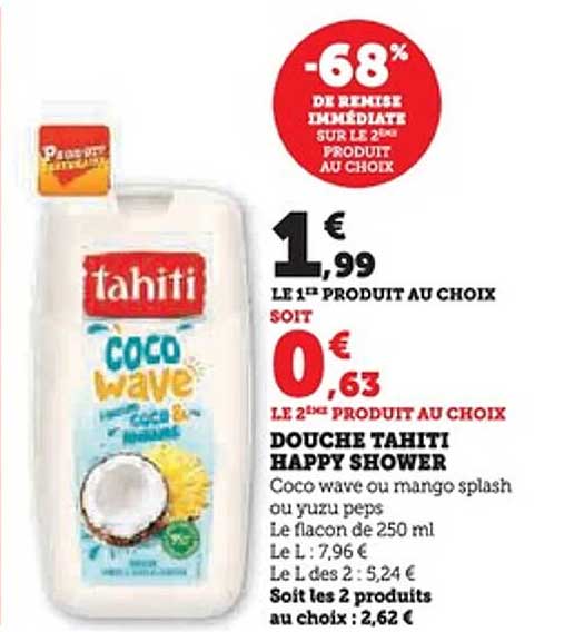 DOUCHE TAHITI HAPPY SHOWER