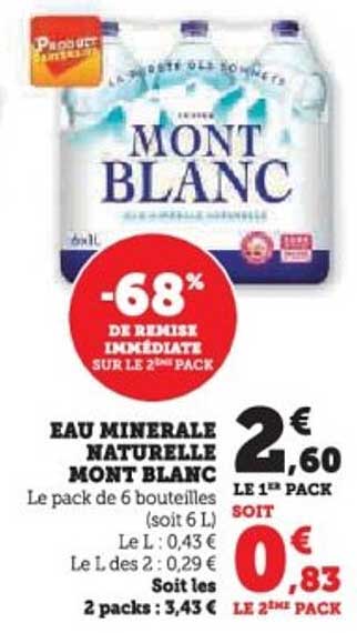 EAU MINERALE NATURELLE MONT BLANC
