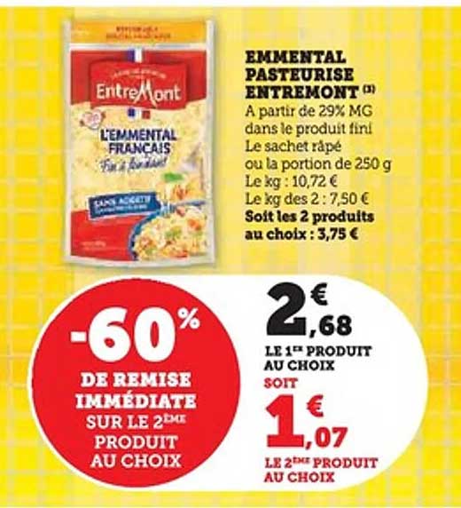 EMMENTAL PASTEURISE ENTREMONT