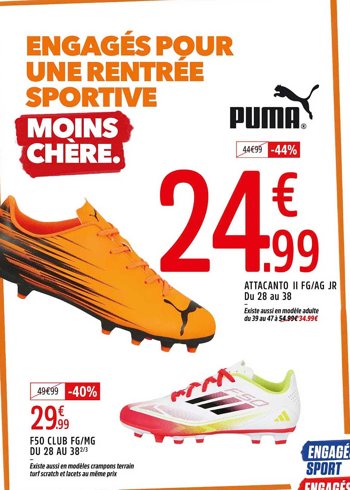ENGAGÉS POUR UNE RENTRÉE SPORTIVE MOINS CHÈRE.