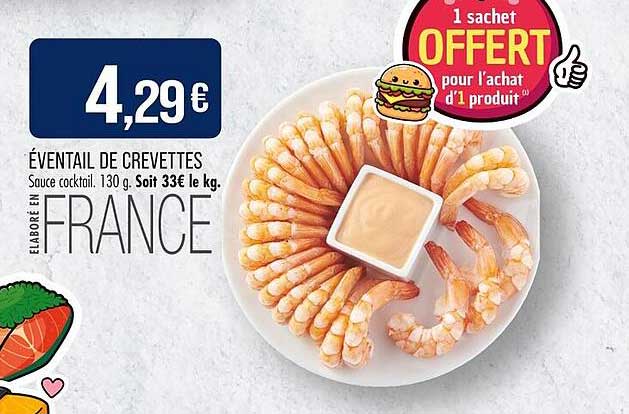 Éventail de crevettes