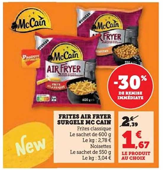 FRITES AIR FRYER SURGELE MC CAIN