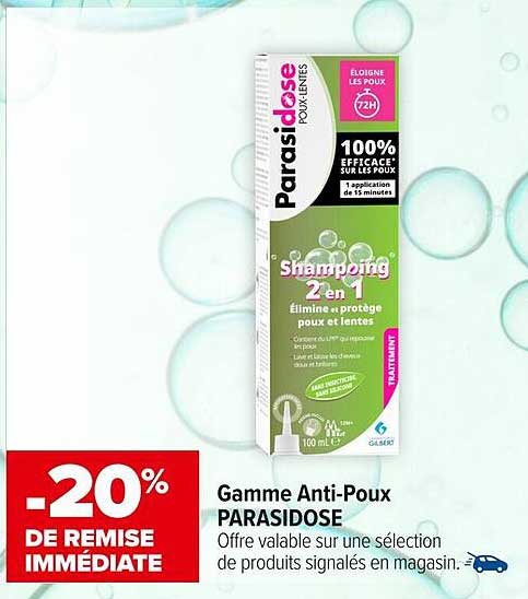 Gamme Anti-Poux PARASIDOSE
