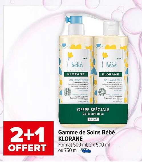 Gamme de Soins Bébé KLORANE