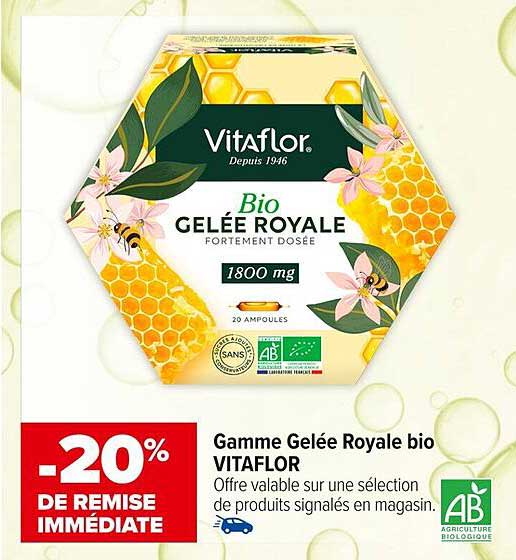 Gamme Gelée Royale bio VITAFLOR
