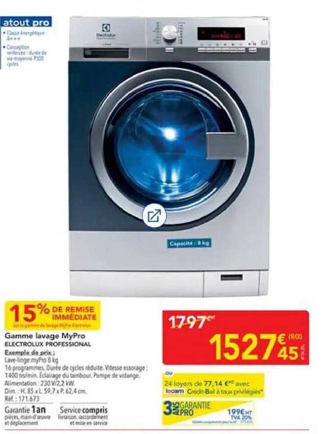 Gamme lavage MyPro ELECTROLUX PROFESSIONAL