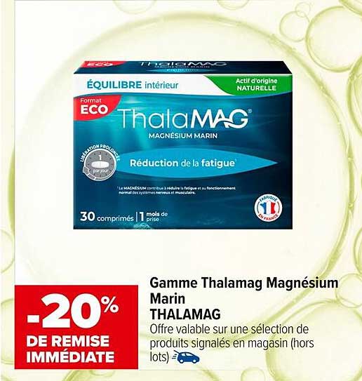 Gamme Thalamag Magnésium Marin