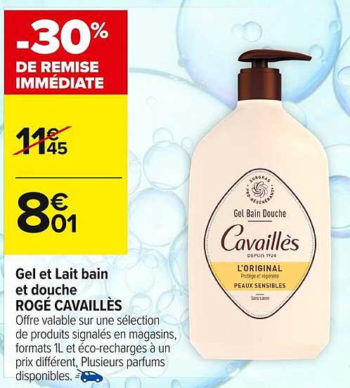 Gel et Lait bain et douche ROGÉ CAVAILLÈS