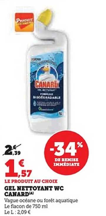 Gel nettoyant WC Canard