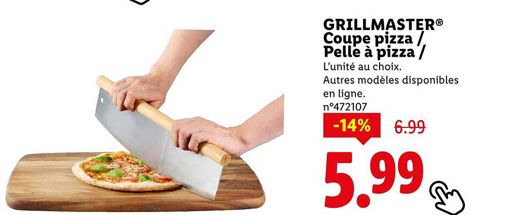 GRILLMASTER® Coupe pizza / Pelle à pizza /