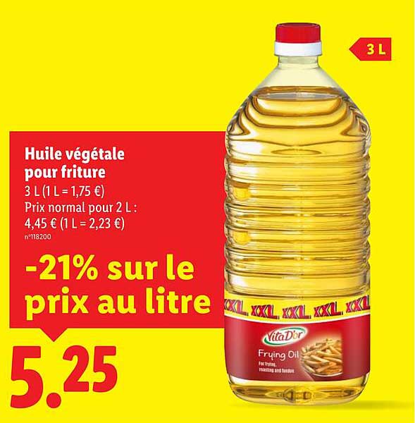 Huile végétale pour friture