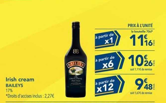 Irish cream BAILEYS 17%