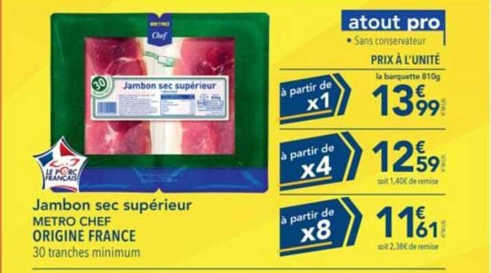 Jambon sec supérieur