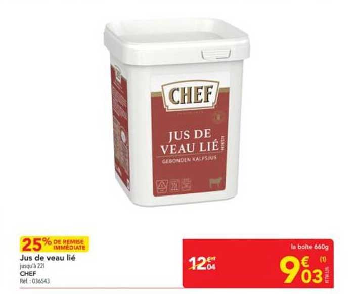 Jus de veau lié