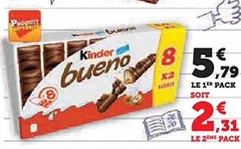 Kinder Bueno 8 x 2 bars