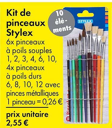 Kit de pinceaux Stylex
