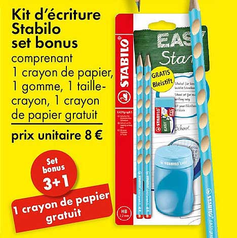 Kit d'écriture Stabilo set bonus
