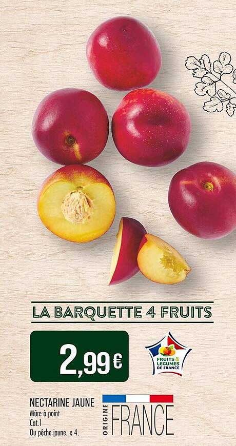 LA BARQUETTE 4 FRUITS