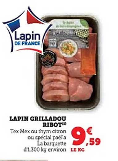 LAPIN GRILLADOU RIBOT