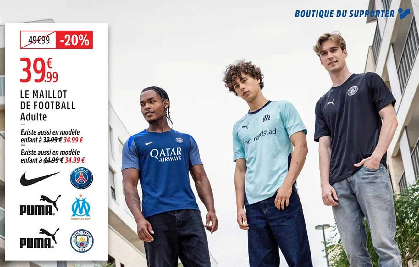 LE MAILLOT DE FOOTBALL ADULTE