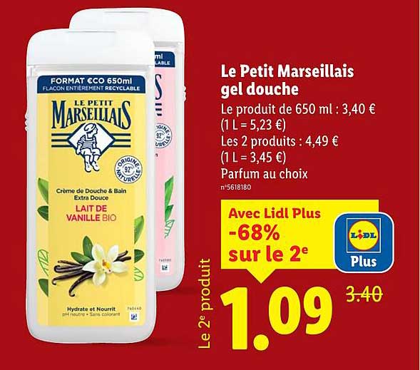 Le Petit Marseillais gel douche
