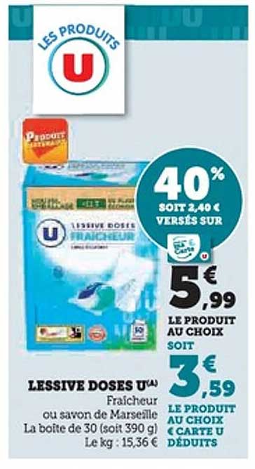 LESSIVE DOSES U® Fraîcheur