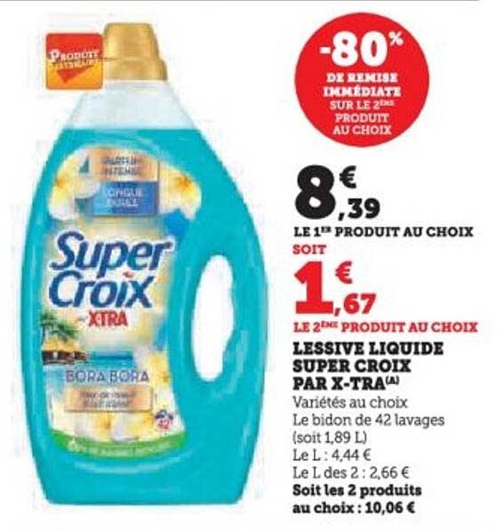 LESSIVE LIQUIDE SUPER CROIX PAR X-TRA