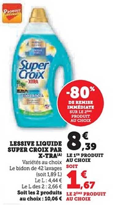 LESSIVE LIQUIDE SUPER CROIX PAR X-TRA