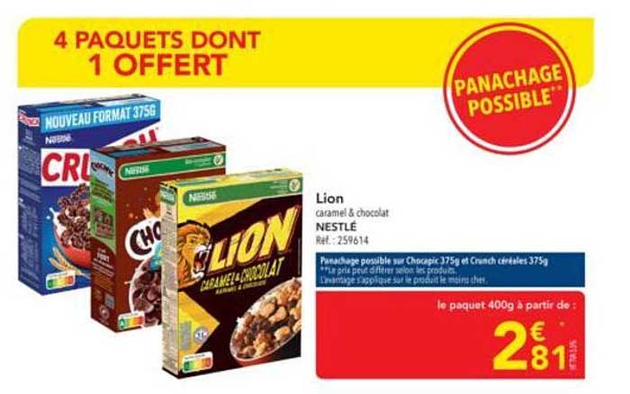 Lion caramel & chocolat