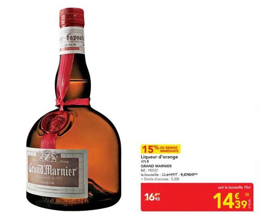 Liqueur d'orange Grand Marnier 40% 70cl