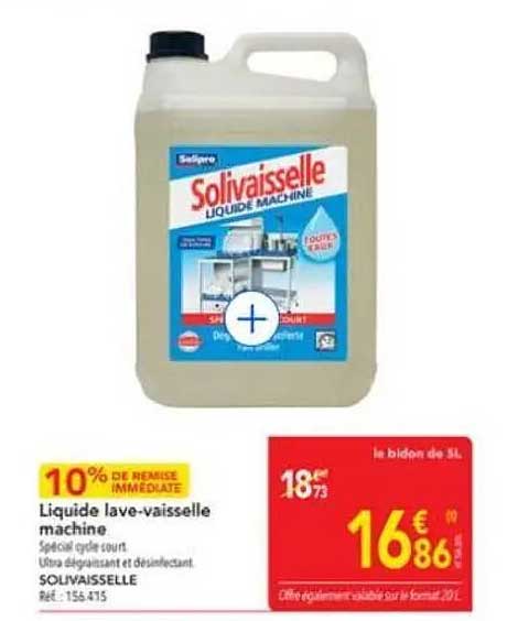 Liquide lave-vaisselle machine