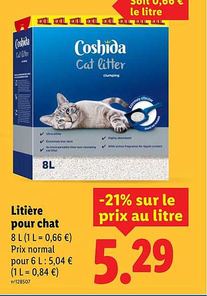 Litière pour chat