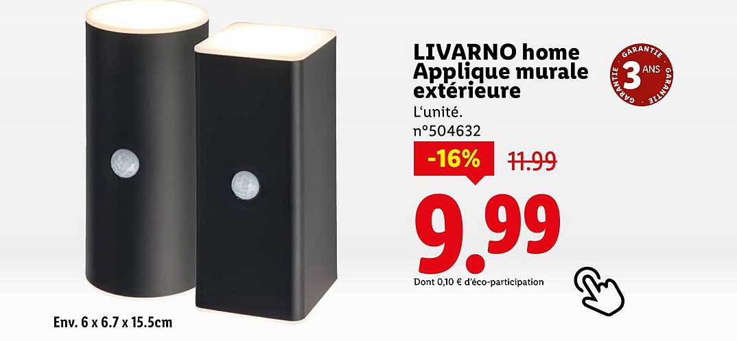 LIVARNO home Applique murale extérieure