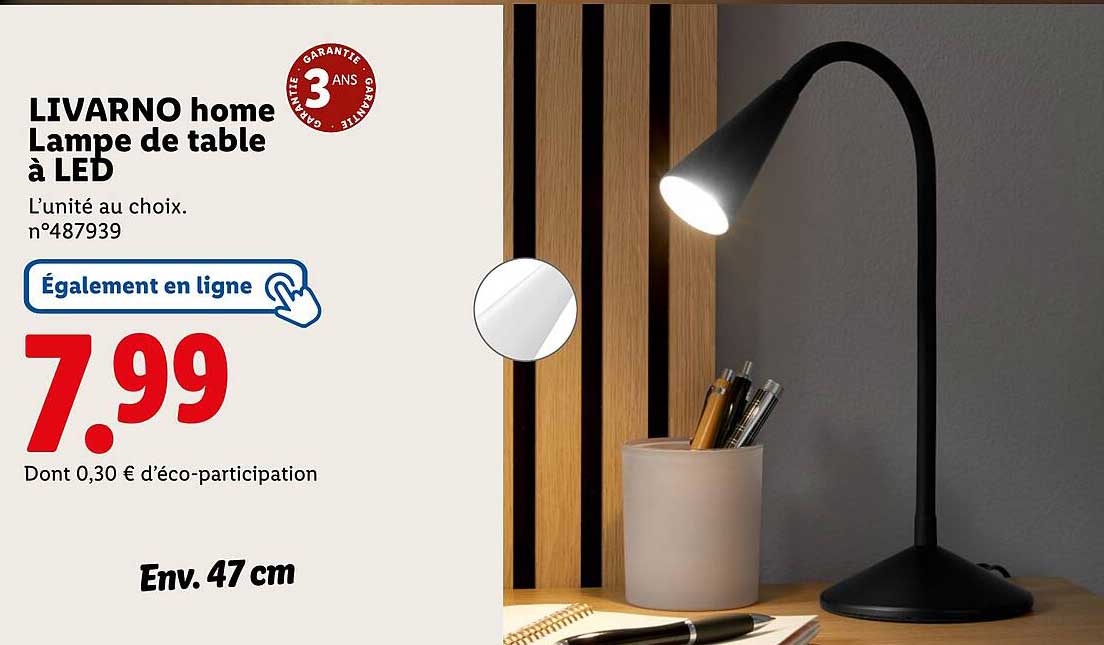 LIVARNO home Lampe de table à LED