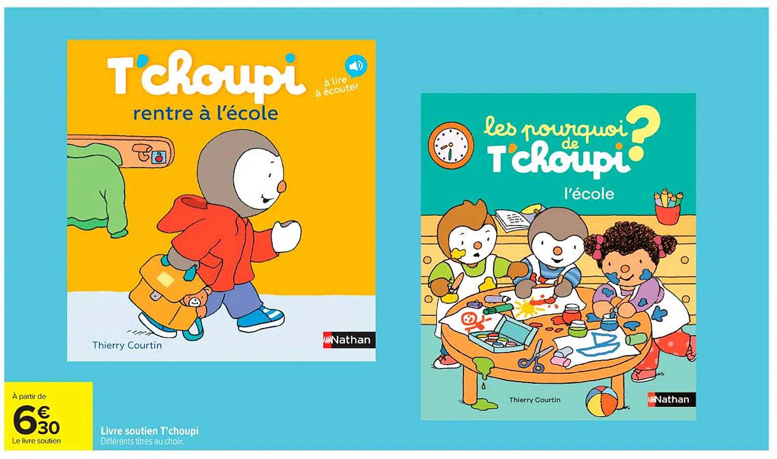 Livre soutien T'choupi