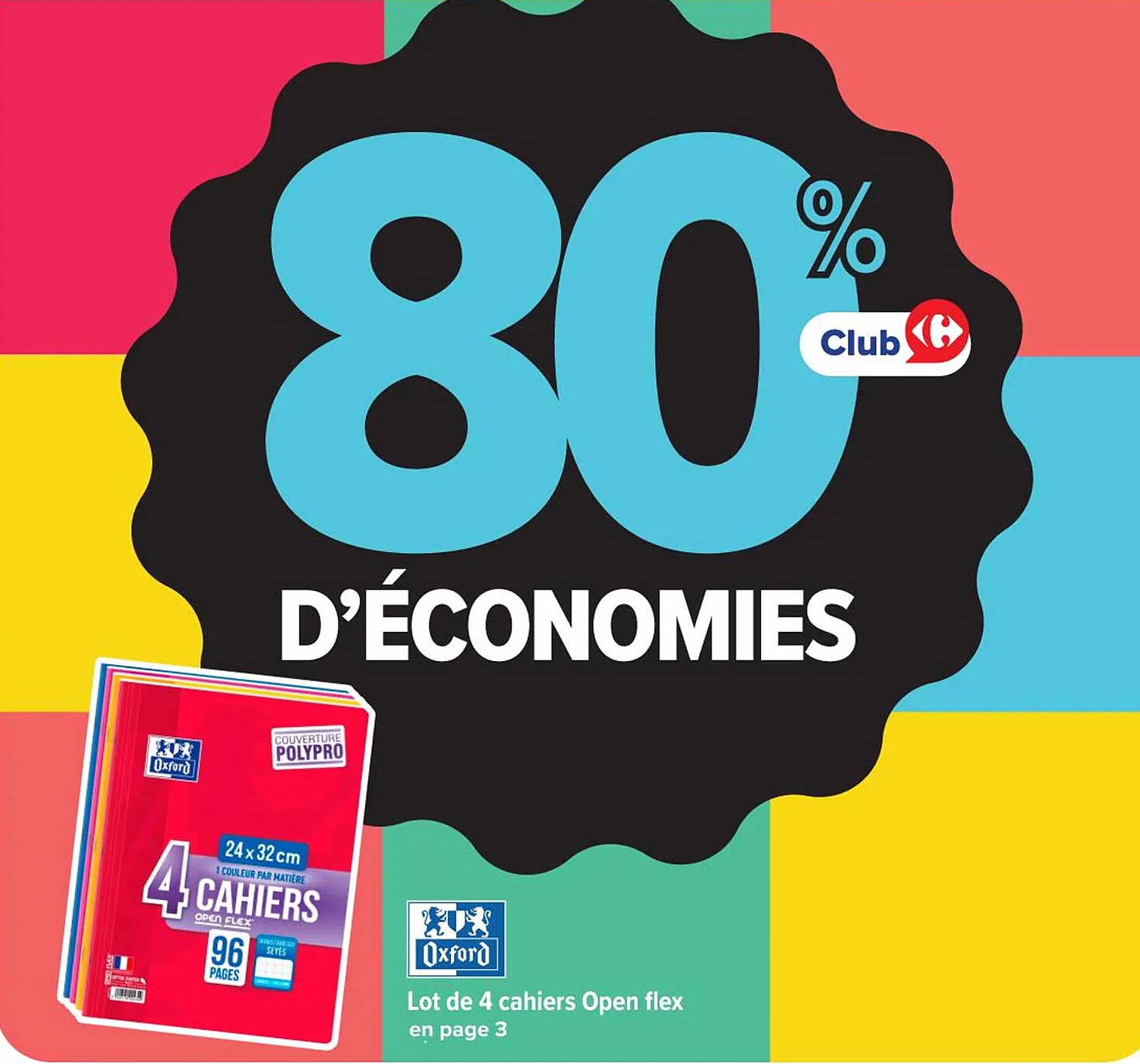 Lot de 4 cahiers Open flex