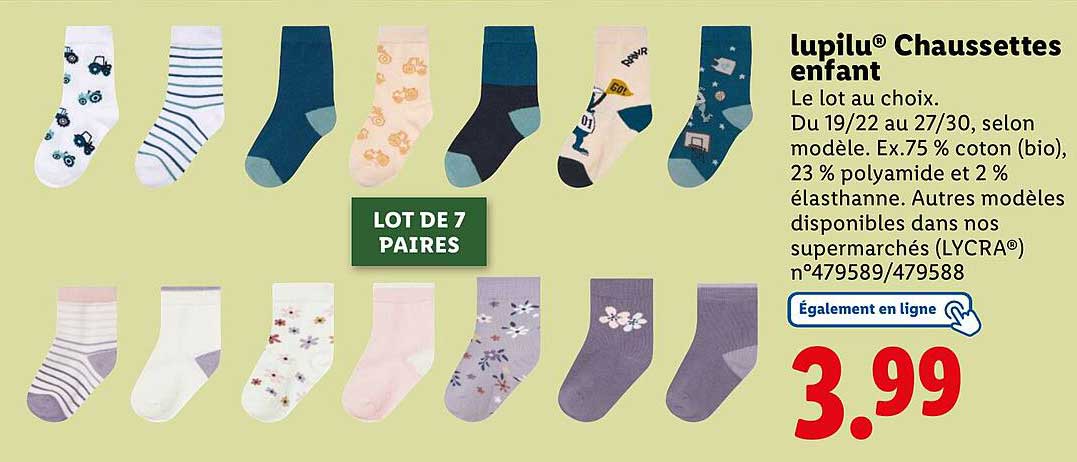 lupilu® Chaussettes enfant