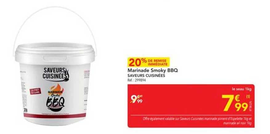 Marinade Smoky BBQ SAVEURS CUISINÉES