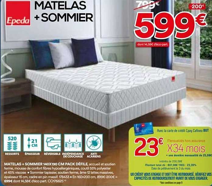 MATELAS + SOMMIER